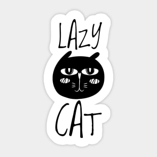 Lazy Cat Sticker